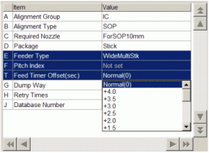 Yamaha SS Multi Stick Feeder Parts information Feed Timer Offset